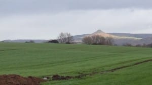 Roseberry Topping from five miles away
