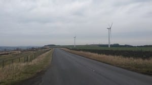 Wind turbines on Headley Hope Moor