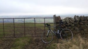 At the top of Howlea Lane, the view over Weardale is worth every pedal stroke. 